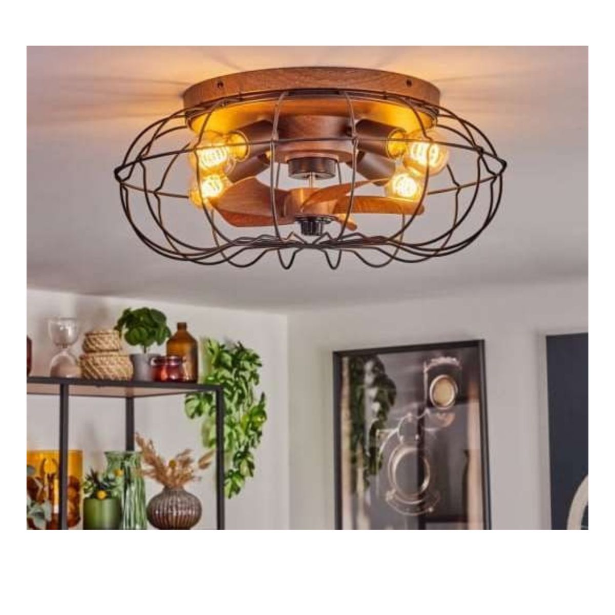 GENERICO - ForgeBreeze Lampara Ventilador