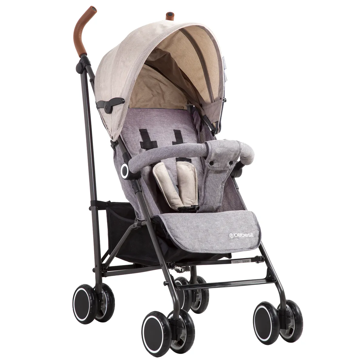 BEBESIT - Coche Paragua Clap Melange Beige