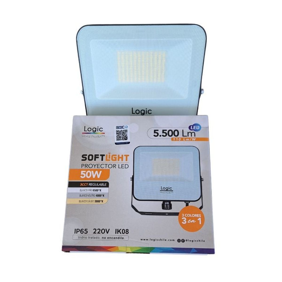 LOGIC - PROYECTOR LED SOFTLIGHT 3CCT 50W