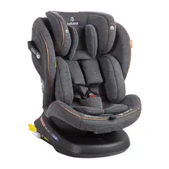 BEBESIT - Silla de Auto Convertible Isofix Supra 360º Premium Gris