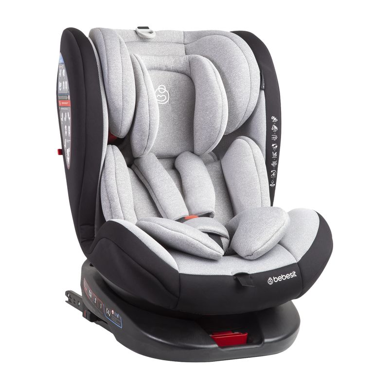 BEBESIT - Silla de Auto Saturn Light Grey