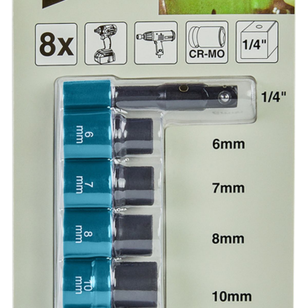 MAKITA - Set De Dados Impacto Socket 8 Piezas E-12289 Makita