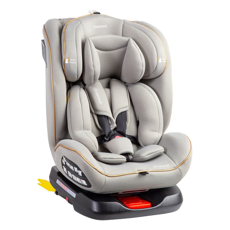 BEBESIT - Silla de Auto Convertible Supra 360° Gris claro