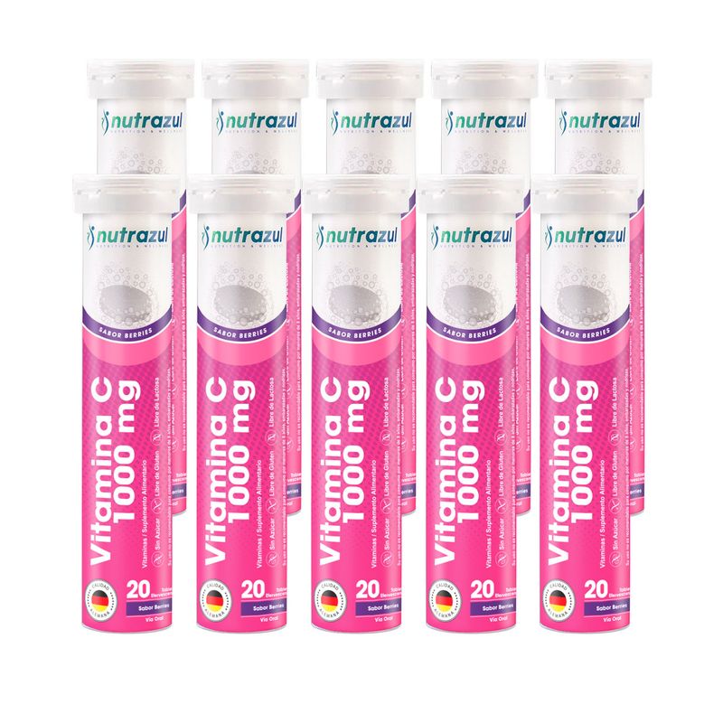 NUTRAZUL - Vitamina C 1.000 Mg - Pack 10 - Berries