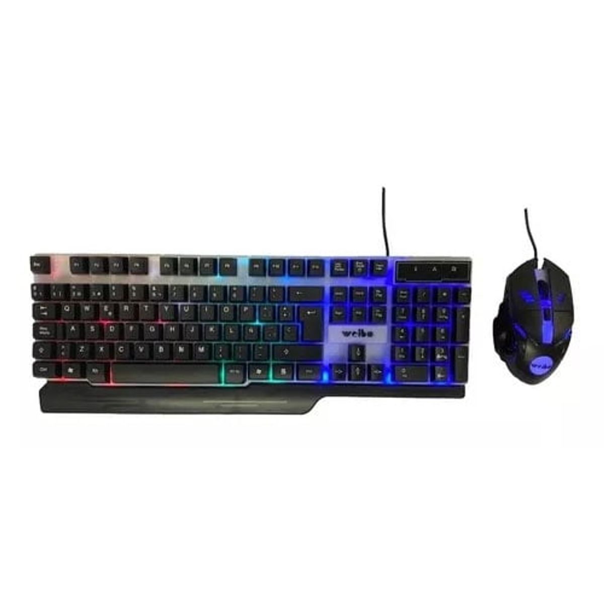GENERICO - Pack Teclado y Mouse Gamer  Luz Rgb