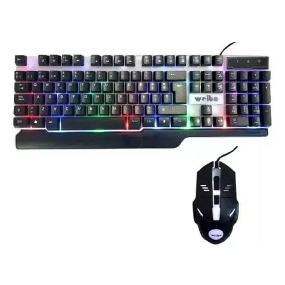 GENERICO - Teclado y Mouse para Gamers  Luz Rgb