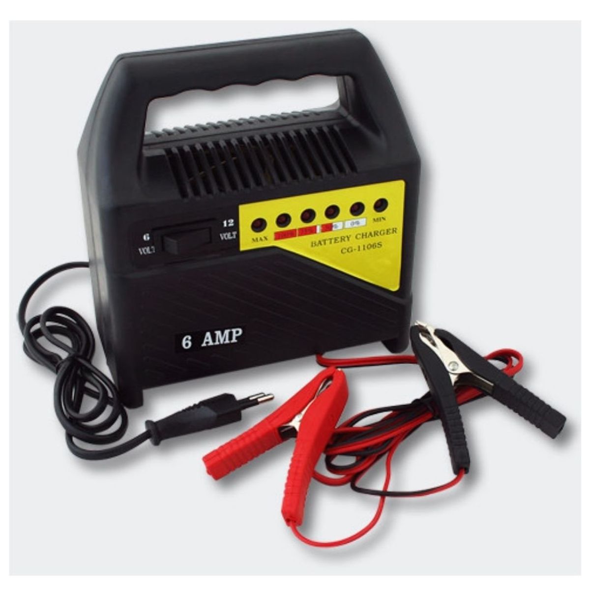 GENERICO - CARGADOR DE BATERIA AUTO 6 AMP 12V