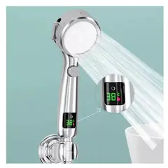 GENERICO - CABEZAL DE DUCHA CON INDICADOR LED DE TEMPERATURA