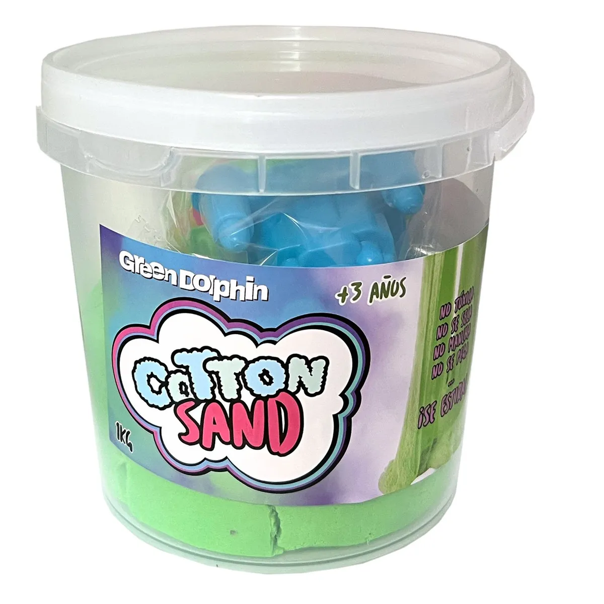 GREEN DOLPHIN - Arena Mágica Cotton Sand Verde 1 kg Green Dolphin