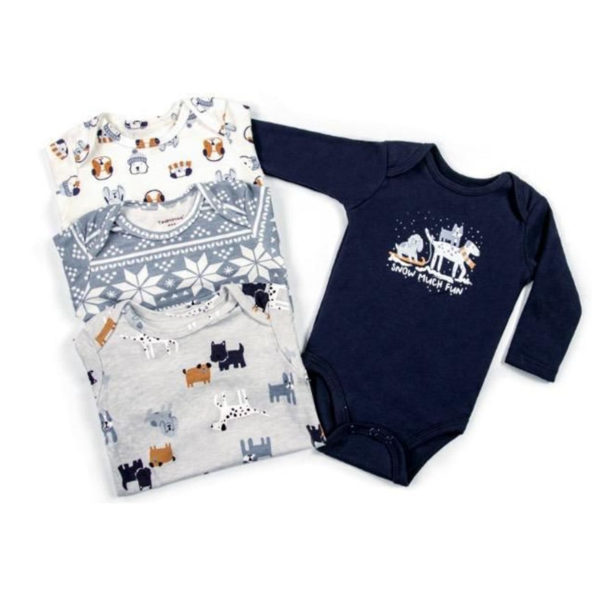 TEDMIMAK - Pack de 4 Bodies Perrito bebé