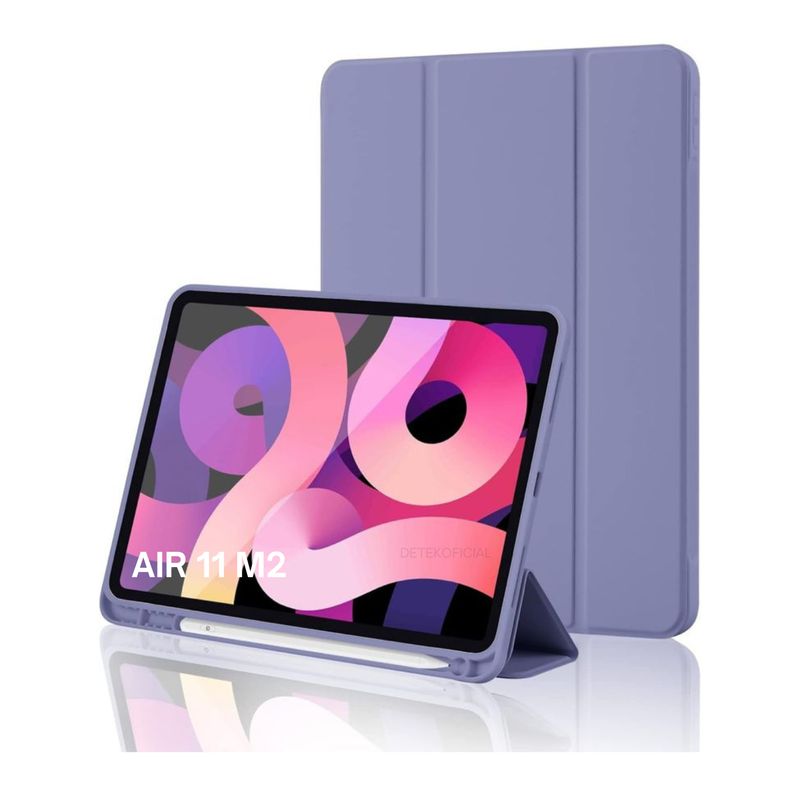 GENERICO - Funda Smart Cover Para iPad Air 11 M2 2024 - Gris Azulado
