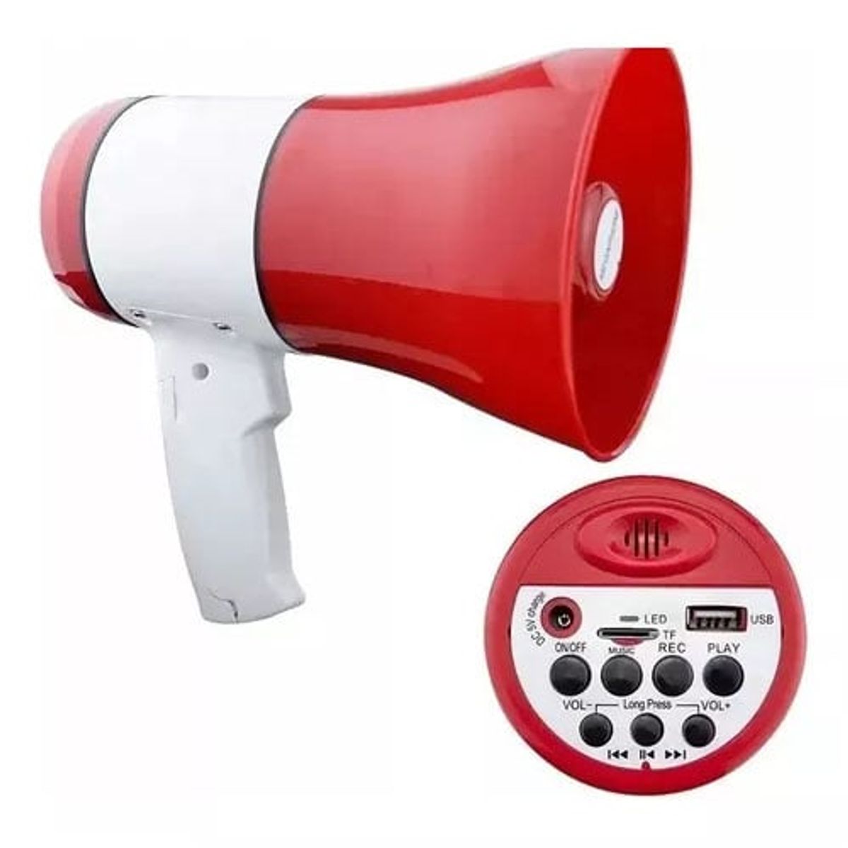 GENERICO - Megáfono 35w Recargable Usb