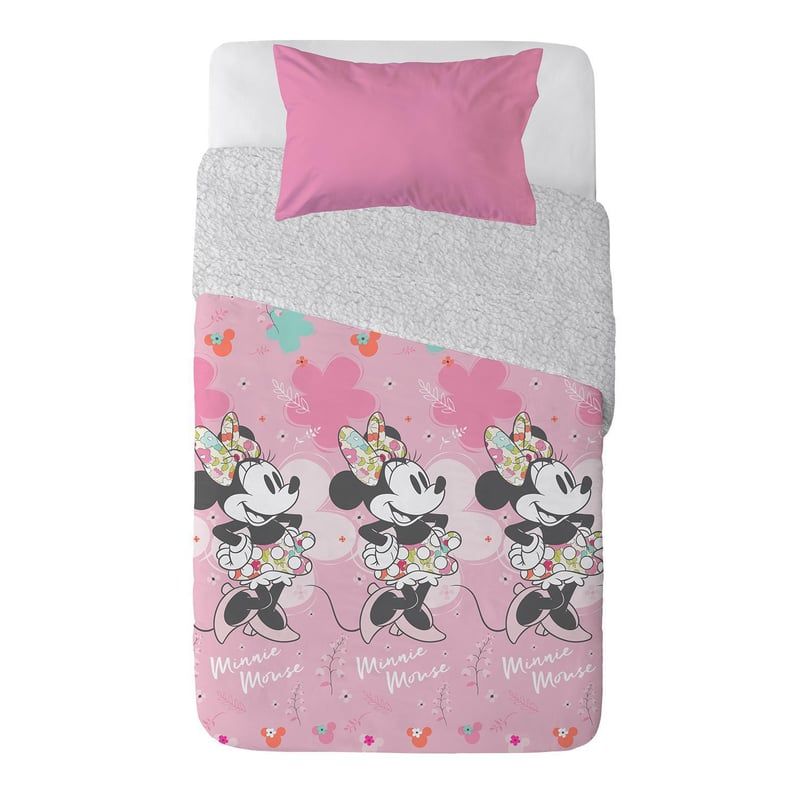 MASHINI - Plumón Infantil Sherpa  ¡Perfecto para Noches Frías! Minnie