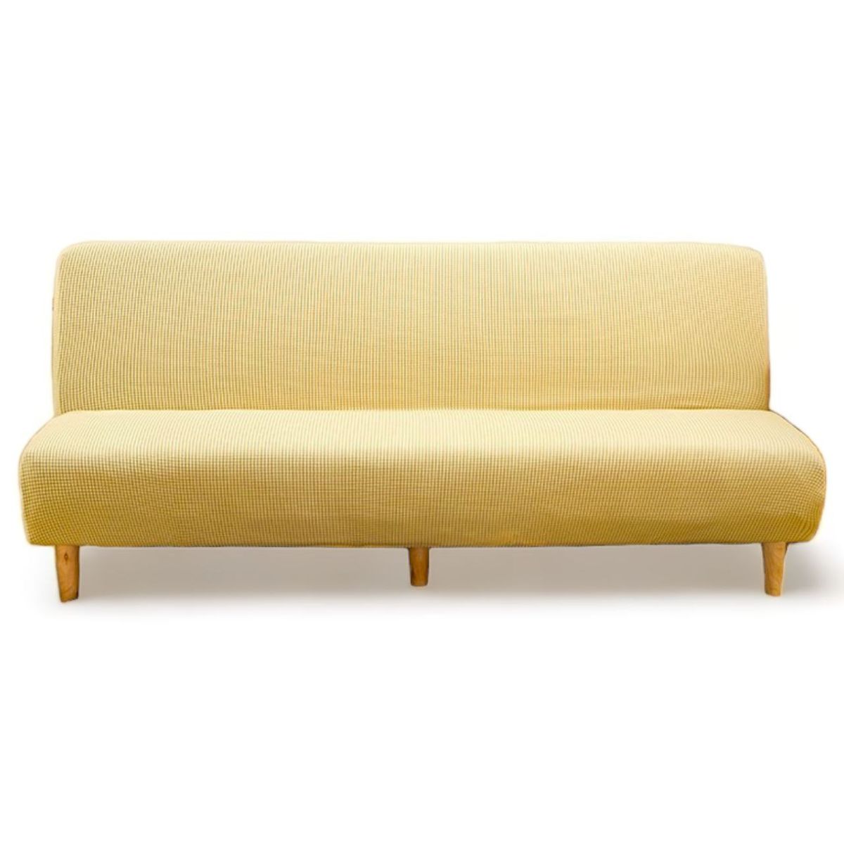 GENERICO - Funda Cubre Futon Cuadrille Elasticada Tela Gruesa Colores - Beige