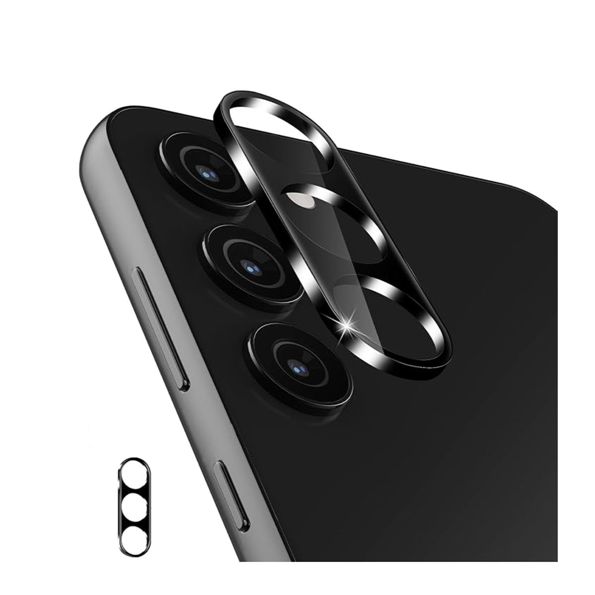 JOIGO - Protector De Lente De Camara Para Samsung S25 Plus Negro