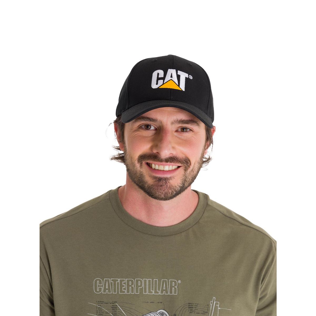 CAT - Jockey Logo Hombre Negro CAT