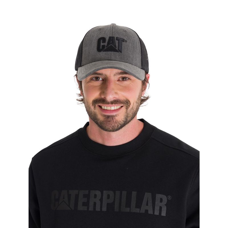 CAT - Jockey Pigment Dyed Trucker Unisex Gris Oscuro CAT
