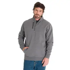 CAT - Polerón Midweight Quarter Zip Hombre Gris