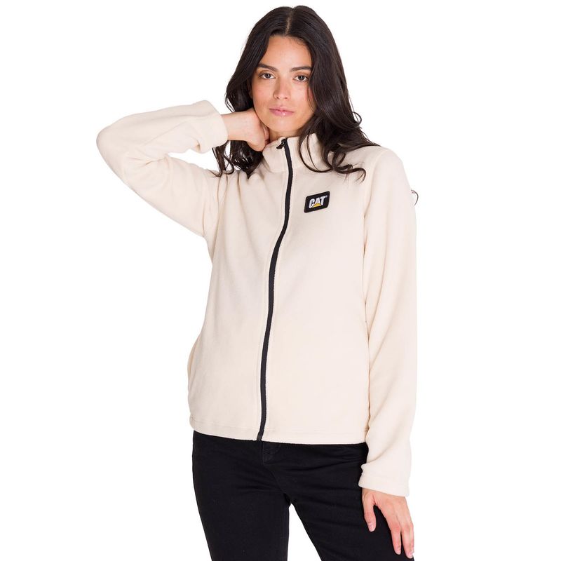 CAT - Polar Microfleece Full Zip Mujer Beige CAT