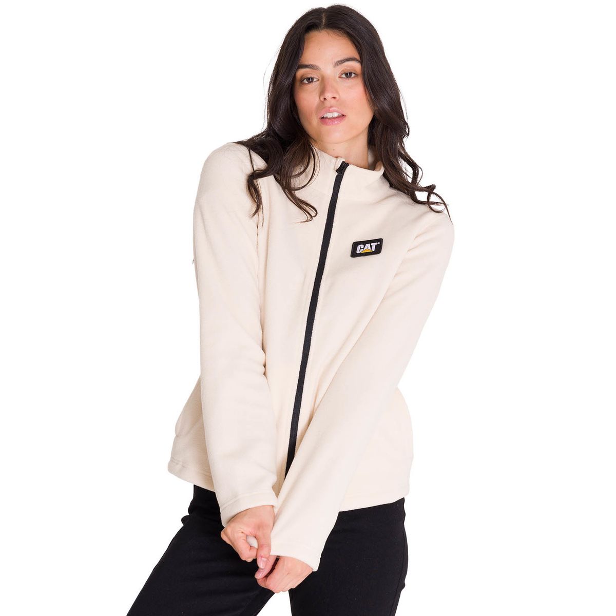 CAT - Polar Microfleece Full Zip Mujer Beige CAT