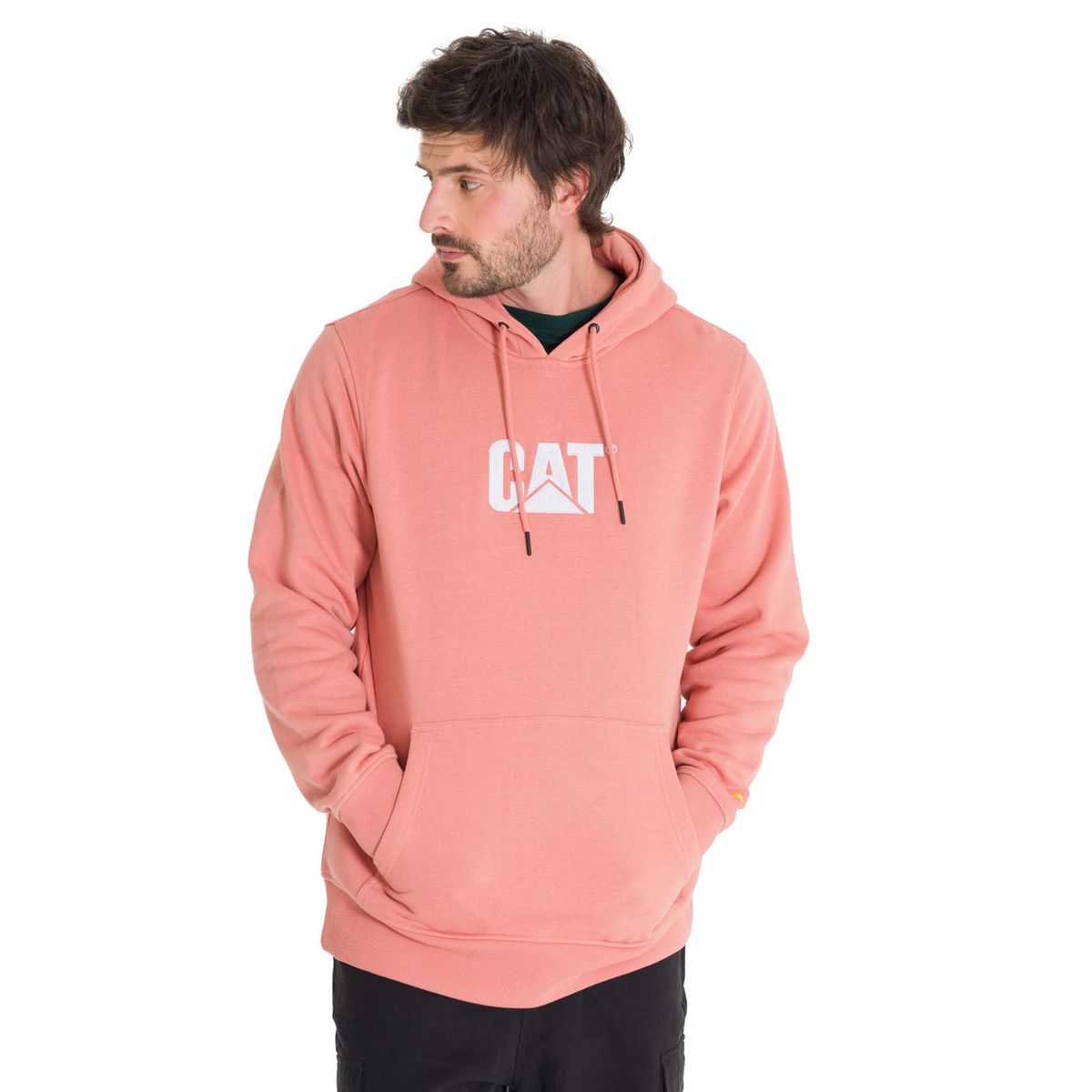 CAT - Polerón Fleece Logo Unisex Naranja CAT