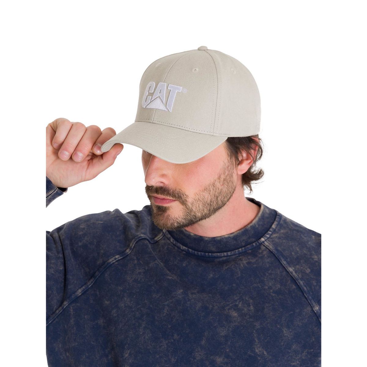 CAT - Jockey Pigment Dyed Logo Unisex Beige CAT