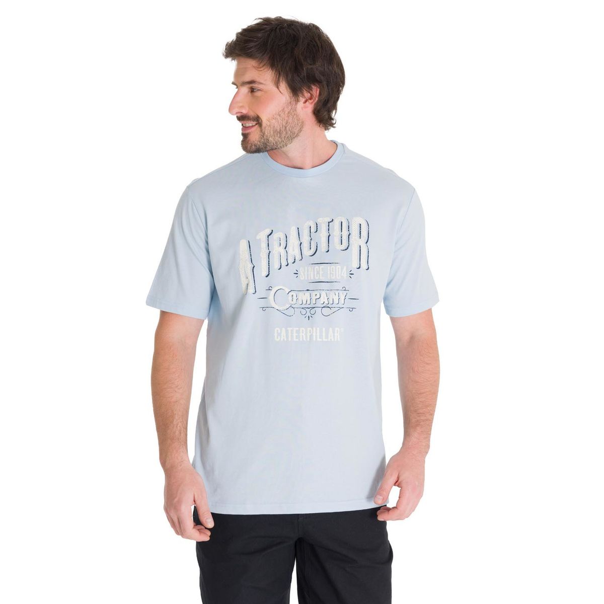 CAT - Polera Historic Traditions 2 Hombre Azul Claro CAT