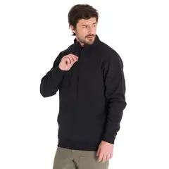 CAT - Polerón Midweight Quarter Zip Hombre Negro