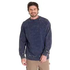 CAT - Polerón Premium Wash Crew Neck Hombre Azul Marino