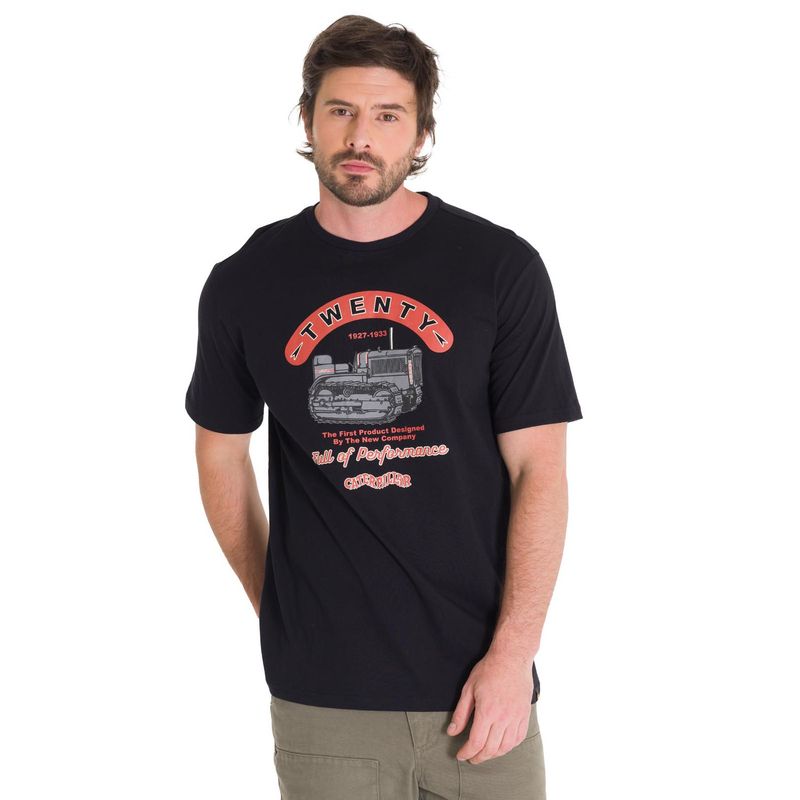 CAT - Polera Casual Projects Graphic 1 Hombre Negra CAT