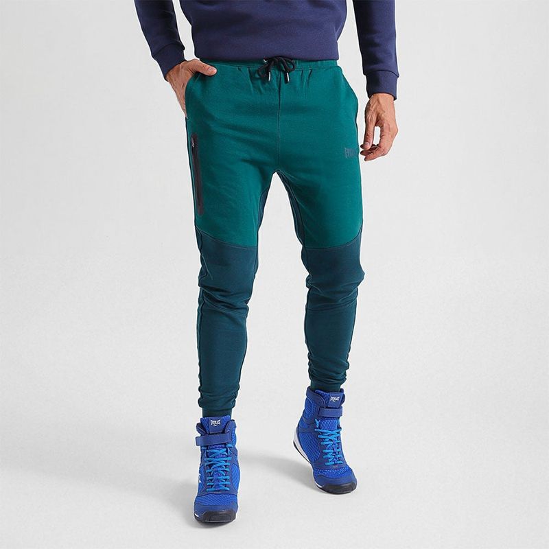 EVERLAST - Jogger Hombre Everlast Verde Terry Skinny