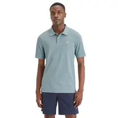 DOCKERS - Polera Hombre Polo Pique Slim Fit Celeste