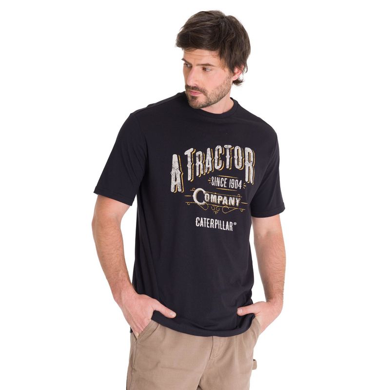 CAT - Polera Historic Traditions 2 Hombre Negra CAT