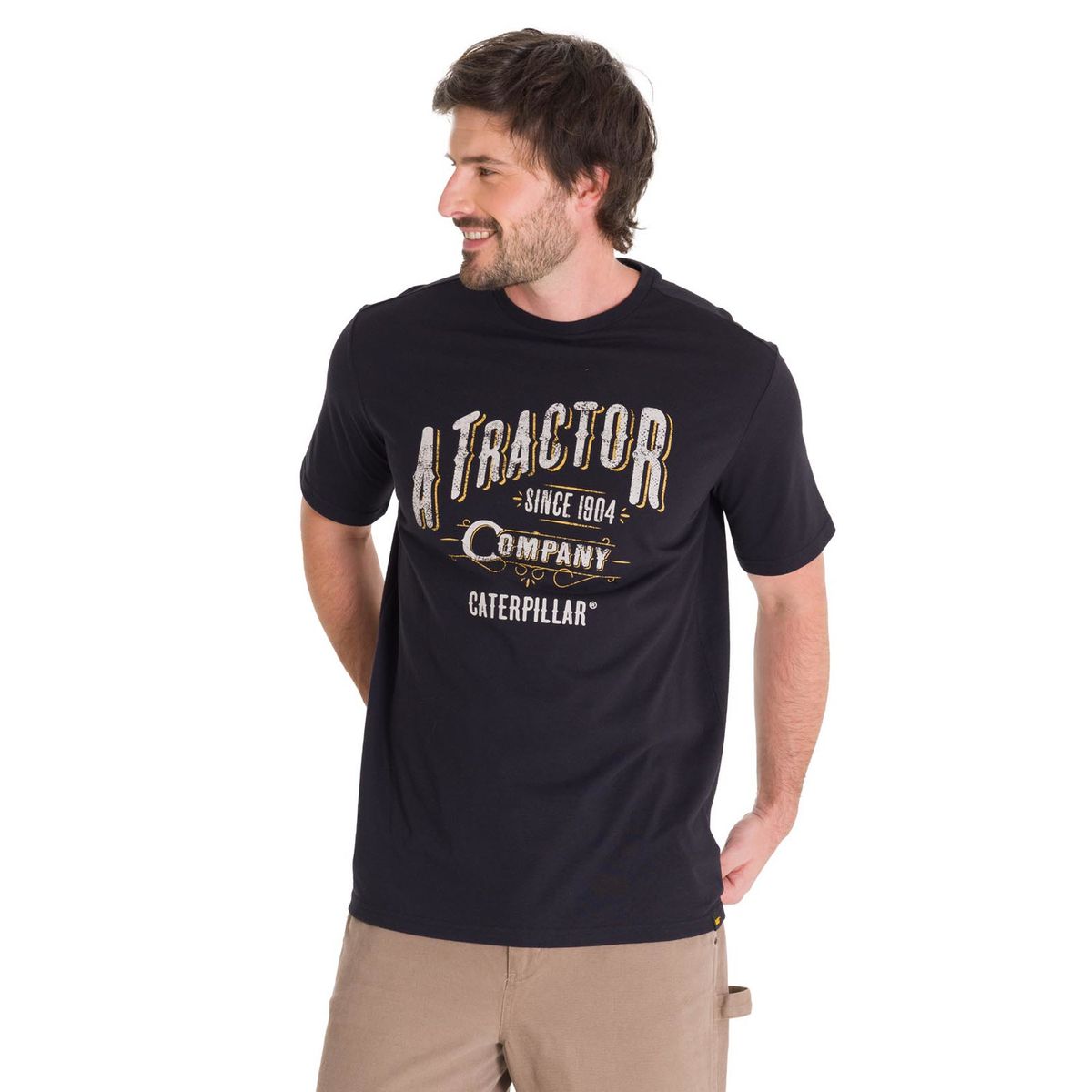 CAT - Polera Historic Traditions 2 Hombre Negra CAT