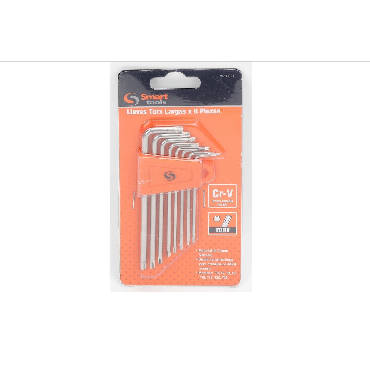 SMART TOOLS - Juego de llaves Torx largas de 8 piezas T6 a T25