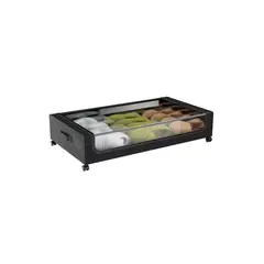 GENERICO - Caja Organizadora Bajo Cama Con Ruedas 2 Piezas