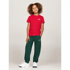 TOMMY HILFIGER - Joggers De Niño Con Logo Gráfico Verde