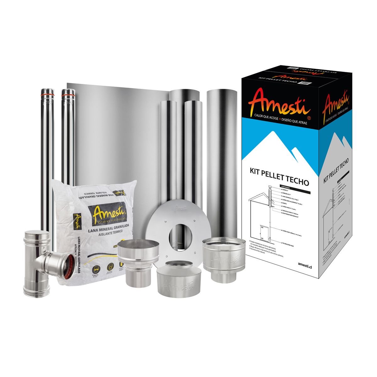 AMESTI - Kit de Instalacion pellet techo