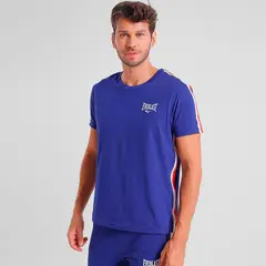 EVERLAST - Polera Hombre Algodón Jab Tech Azul