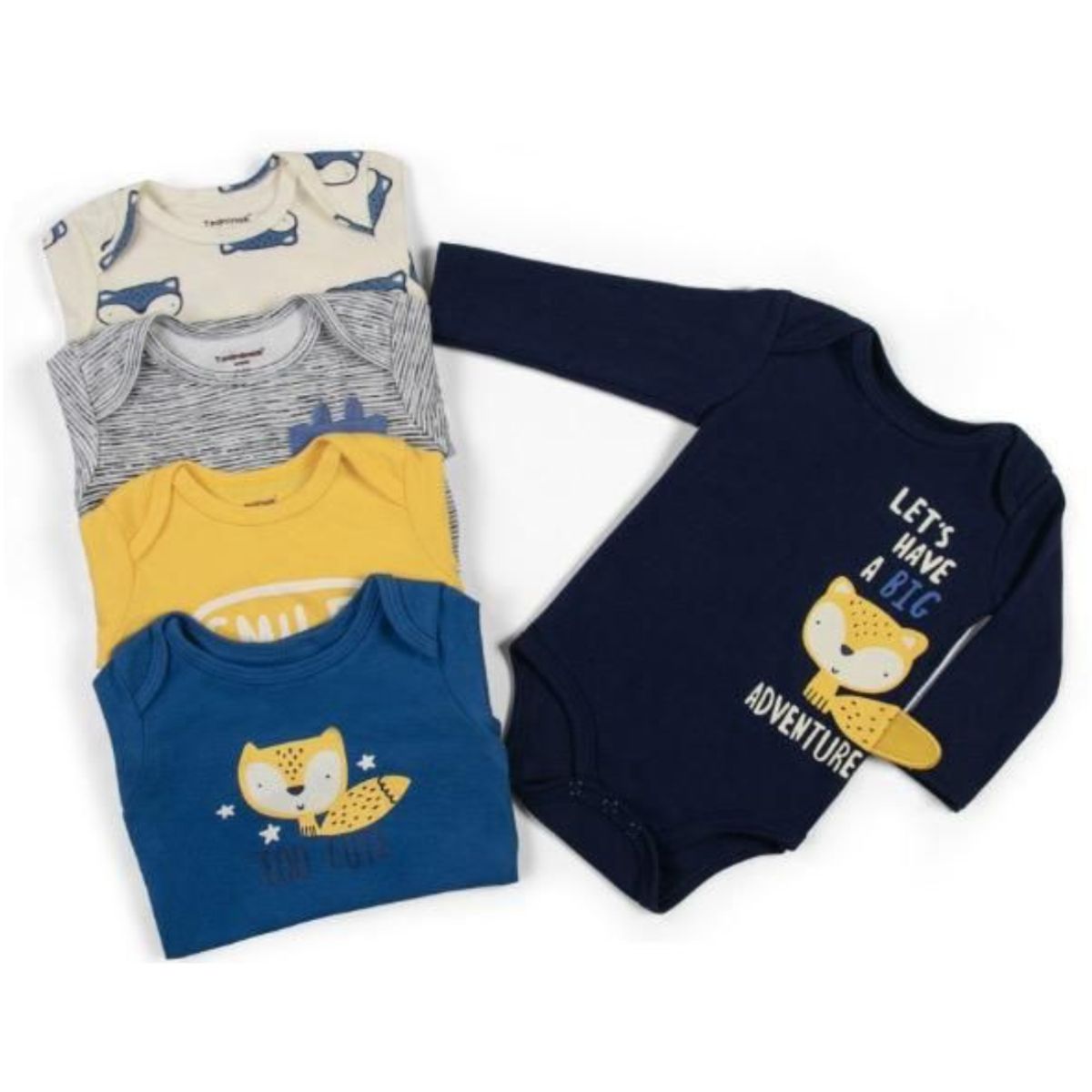 TEDMIMAK - Pack de 5 Bodies Zorrito bebé