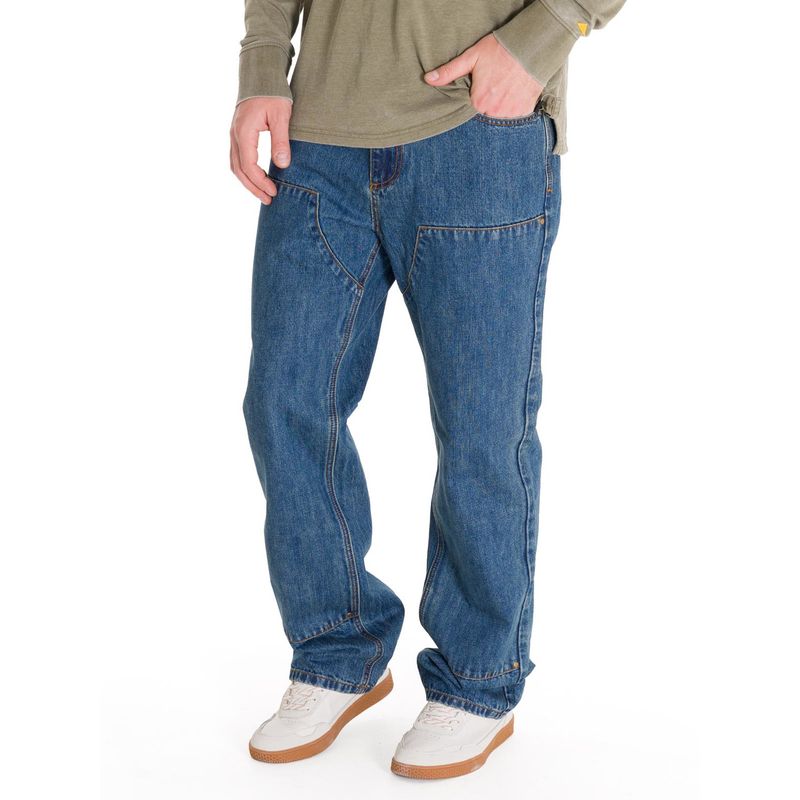 CAT - Jeans Denim Double Front Hombre Azul Marino CAT