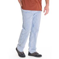 Jeans Denim Double Front Hombre Azul Claro