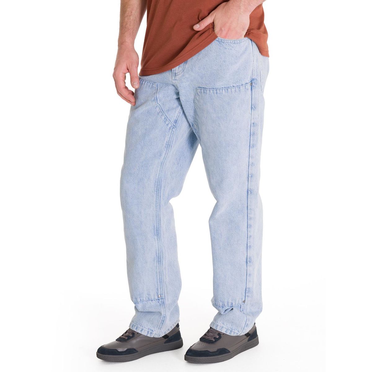 CAT - Jeans Denim Double Front Hombre Azul Claro CAT