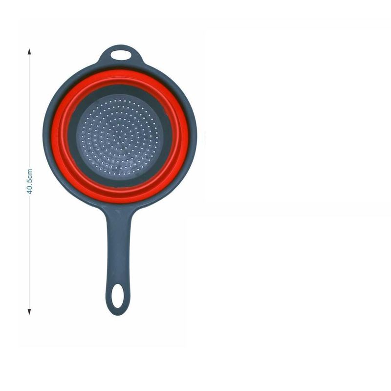 GENERICO - Escurridor Colador Silicona Plegable Cesta Alimentos