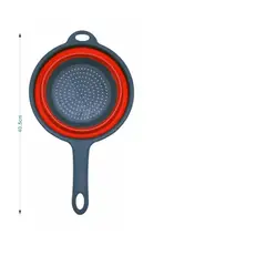 GENERICO - Escurridor Colador Silicona Plegable Cesta Alimentos