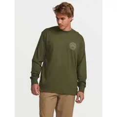 BILLABONG - Polera Manga Larga Rockies ADiv Verde
