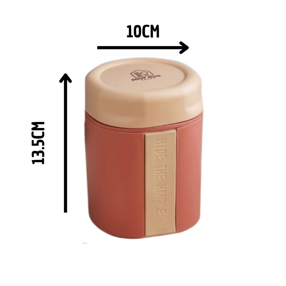 LINE - Termo Táper Térmico 500 Ml Estilo Vaso Tenedor Oficina Y Escolar Pink