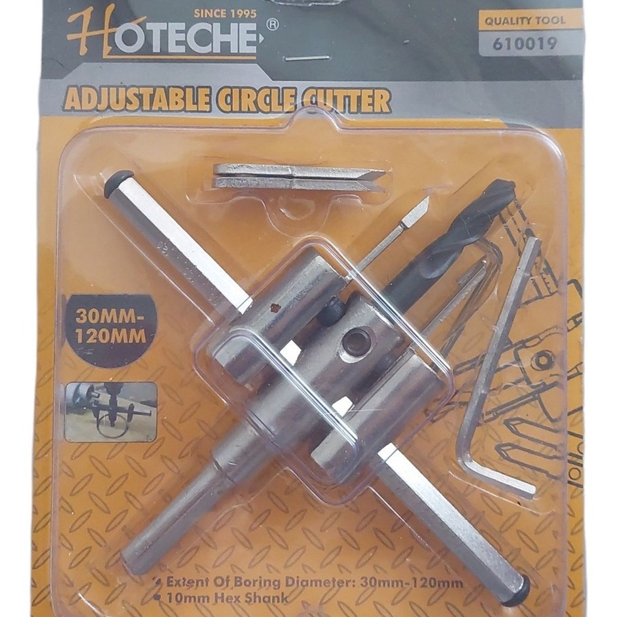 TOTAL - Broca Cortadora Circular Profesional Ajustable Para Taladro