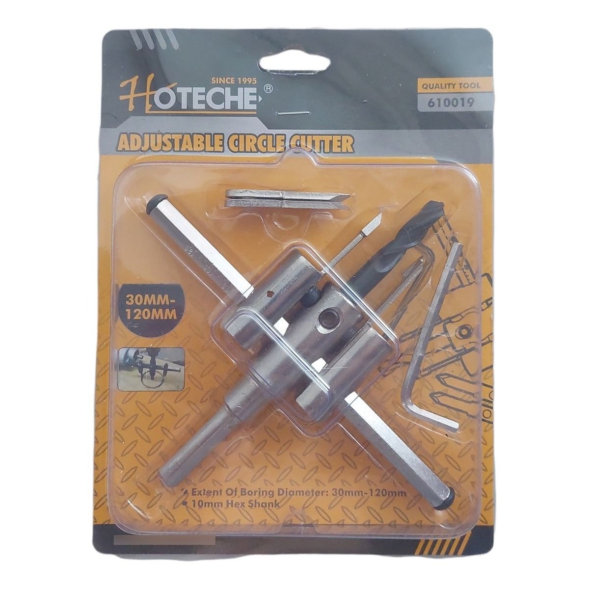 TOTAL - Broca Cortadora Circular Profesional Ajustable Para Taladro