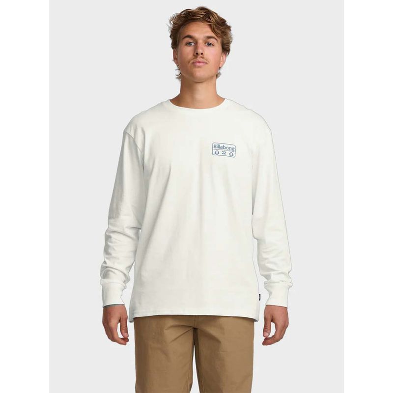 BILLABONG - Polera Manga Larga Hombre Range ADiv Blanca Billabong BILLABONG